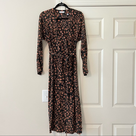 Equipment Dresses Equipment Guitain Floral Wrap Dress Poshmark